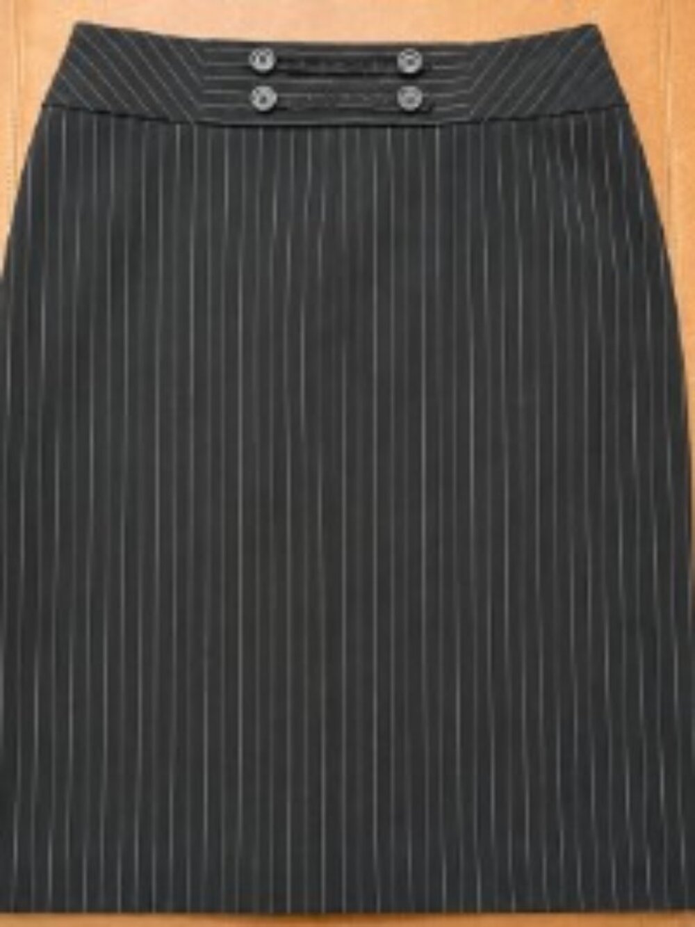 Antonio Melani Black Pinstripe Pencil Skirt – Size 6
